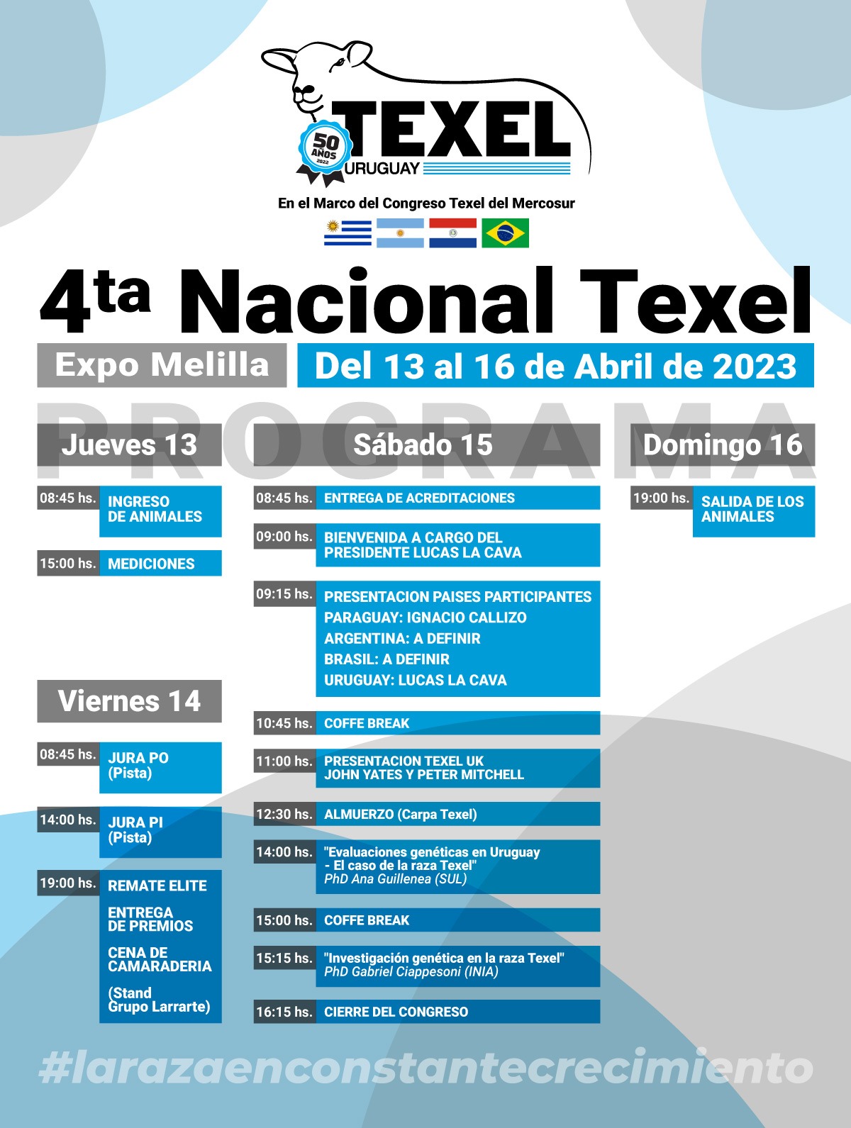 Congresso Texel do Mercosul em Expomelilla
