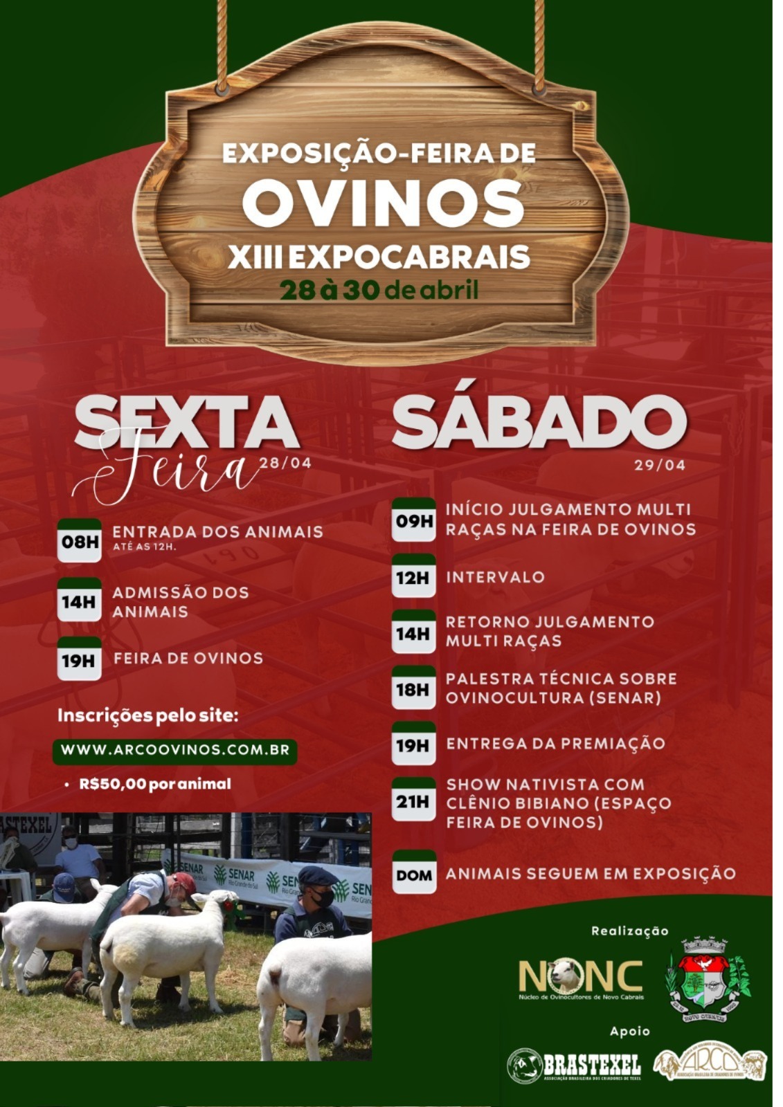 Exposição - Feira de Ovinos - XIII EXPOCABRAIS